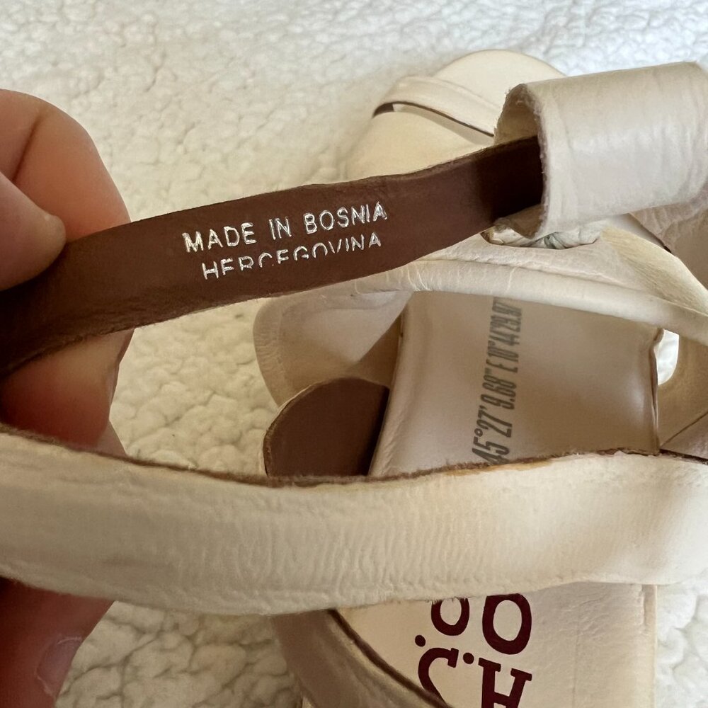 NWT A.S. 98 White Sandals Size 40 (EUR) - Picture 6 of 9